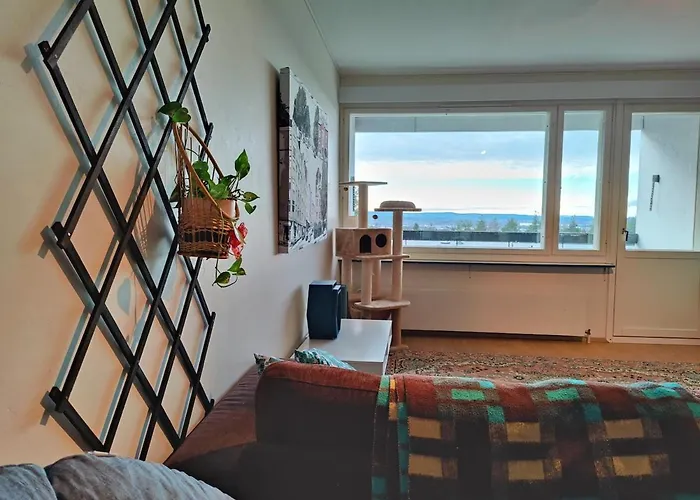 Spacious Penthouse With A View & Character * 로바니에미